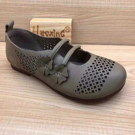 2023年夏季新品时尚休闲真皮浅口软底女单鞋23299296 商品图0