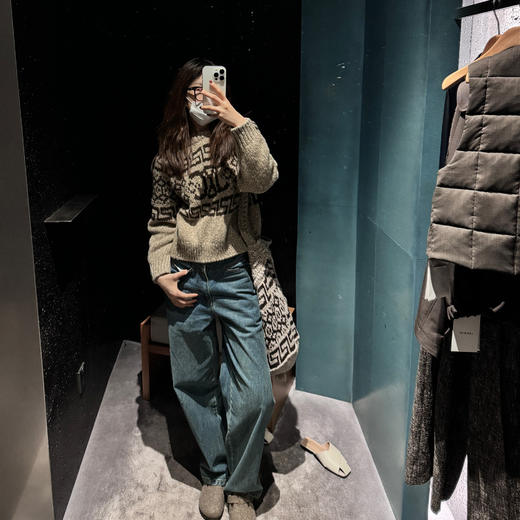 ROMI STUDIO"松弛高知"100%棉高腰舒适亲肤微收脚牛仔裤K3618 商品图2