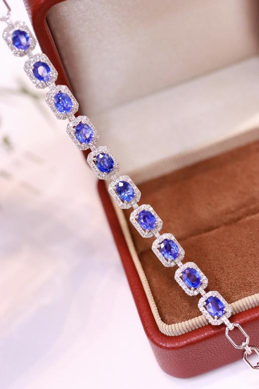 4.69ct 蓝宝石手链 商品图8
