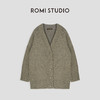 ROMI STUDIO“棕标系列” 羊毛混纺腔调穿搭绿针织开衫23AWM443 商品缩略图0