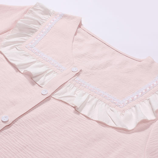 都市丽人睡衣好睡好眠长袖家居服软绵绵1.0薄女士软绵绵长袖长裤LHT1M7 商品图4