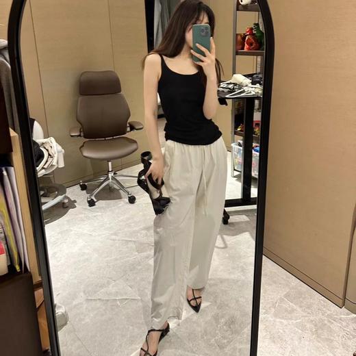 ROMI STUDIO复古白宽松显瘦休闲百搭简约裤K3079 商品图1