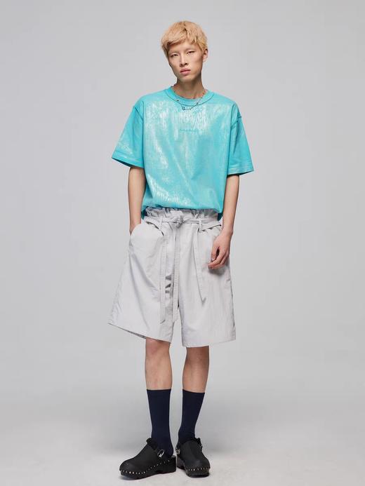 Simple Project/Y2484/刷银肌理反做LOGO宽松短袖T恤 商品图2