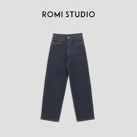 ROMI STUDIO“随性松弛”“腔调穿搭”天丝棉混纺加绒牛仔裤23AWN1150