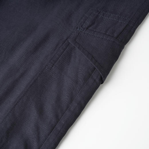 ROMI STUDIO"工装美学"莱赛尔亚麻混纺可调束脚休闲裤24SSK1049 商品图3