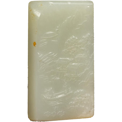 清 玉雕山水人物牌 商品图5