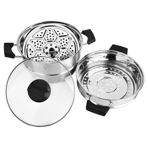 艾铂赫IBOH蒸膳美不锈钢双层蒸锅H1079（26CM） 商品图2