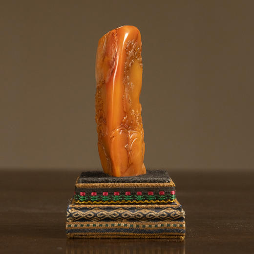 清 寿山石雕山水人物山子摆件 商品图4