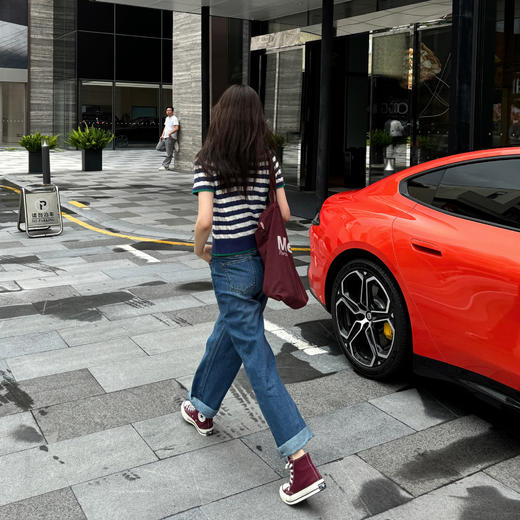 ROMI STUDIO “棕标甄选” 竹节长绒棉混纺肤感直筒牛仔裤 24SSN884 商品图3