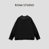 ROMI STUDIO“自在无限”拼接连帽宽松廓形黑色卫衣23AWT001 商品缩略图0