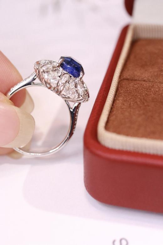 4.12ct 蓝宝石戒指 商品图7