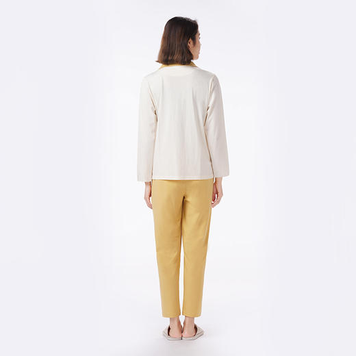 都市丽人睡衣会员精选长袖家居服26支CVC单面薄女士棉质套装LHT1L7 商品图3