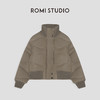 ROMI STUDIO腔调穿搭115g白鹅绒羊皮＋羊毛螺纹皮衣羽绒服23AWW502 商品缩略图0