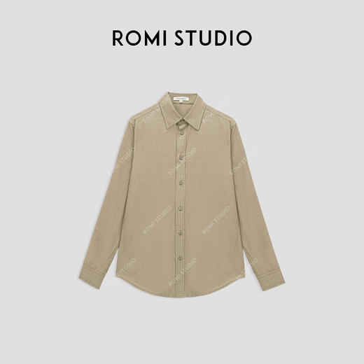 ROMI STUDIO”法式优雅“天丝+棉定织混纺透气长袖衬衣24SST001 商品图2