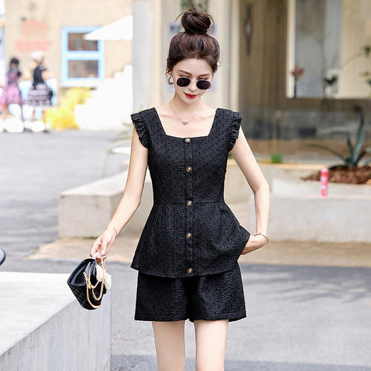 夏季上新时尚小个子舒适透气清凉两件套HR-ZYF8969 商品图1