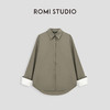 ROMI STUDIO“quiet luxury”100%高密125G冰肤棉拼色衬衣23AWT1130 商品缩略图0