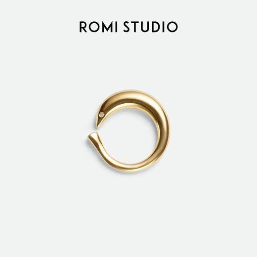 ROMI STUDIO 合金戒指 小众简约沙丁鱼极简开口双色戒指 23AWS104 商品图0