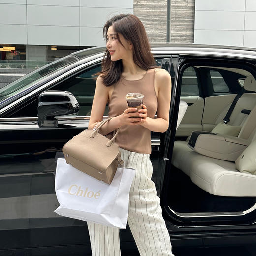 ROMI STUDIO“简约随性”气质百搭肌理感荔枝纹手提斜挎托特包B3550 商品图1