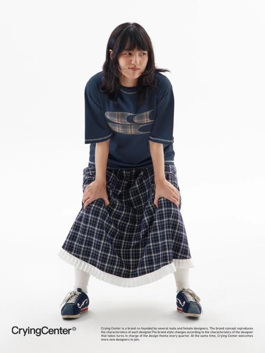 CryingCenter 格子logo基础圆领tee 情侣 短袖t恤 哭喊中心 商品图2