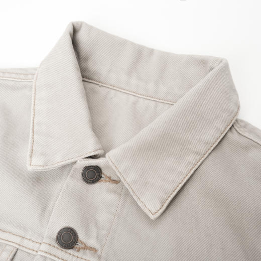 ROMI STUDIO“法式复古”100%棉翻领修身短款牛仔夹克外套23AWW257 商品图1