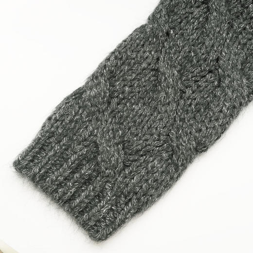 ROMI STUDIO“松弛随性”羊驼毛羊毛混纺圆领麻花针织毛衣23AWM1402 商品图4