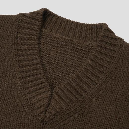 ROMI STUDIO“优雅过冬” 绵羊毛混纺腔调穿搭V领针织毛衣 23AWM318 商品图1