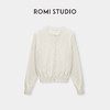 ROMI STUDIO“法式衣橱"16针单边冚毛织混纺透气圆领开衫 24SSM403 商品缩略图3