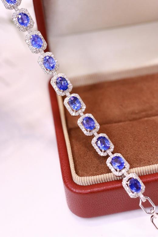 4.69ct 蓝宝石手链 商品图3