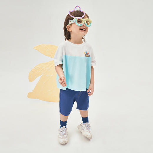 英氏儿童童装男童女童针织牛仔短裙裤凉爽透气中大童夏季款 YRKEJ22037A YRKEJ22055A YRKEJ22062A 商品图2