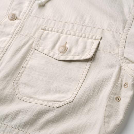 ROMI STUDIO“美式假日”竹节棉肌理纹路洗水抽绳连帽卫衣 431V6023 商品图2