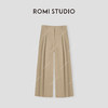 ROMI STUDIO“意式高奢”斜纹竹节肌理定染直筒休闲裤24SSK538 商品缩略图0