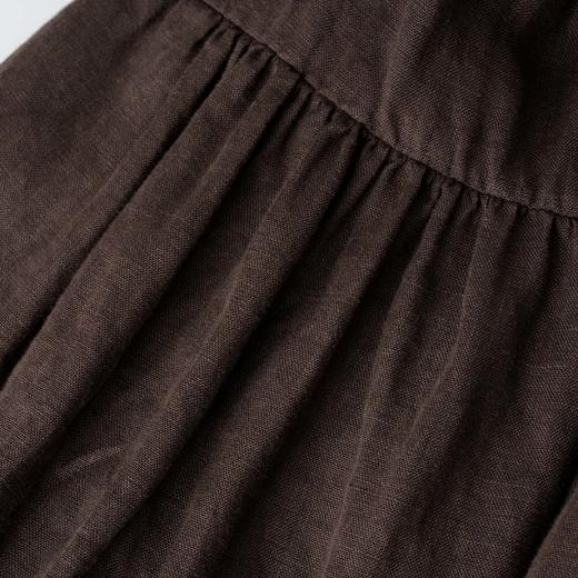 ROMI STUDIO“禅意美学”100亚麻砂洗洗水磨毛交叉领连衣裙24SSD912 商品图3