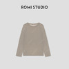 ROMI STUDIO“简约生活”桑蚕丝醋酸亚麻混纺针织长袖T恤24SST1003 商品缩略图0