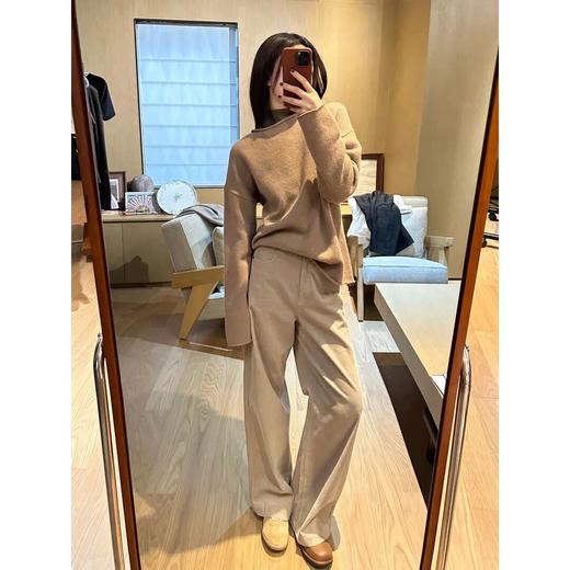 ROMI STUDIO“秋冬美拉德" 100%澳洲羊毛卷边圆领针织毛衣23AWM316 商品图1