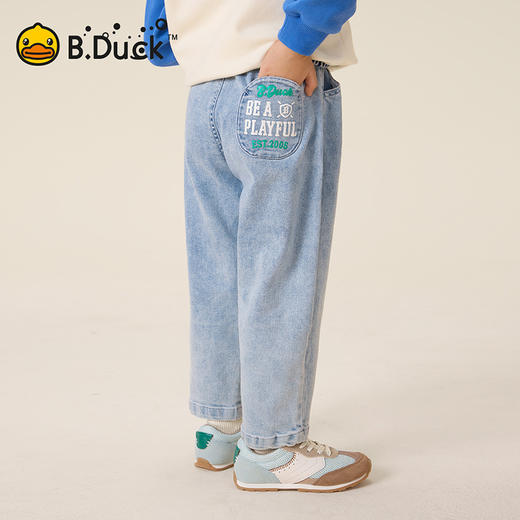 B.Duck小黄鸭童装春秋牛仔裤105-150 BF3556908 商品图2