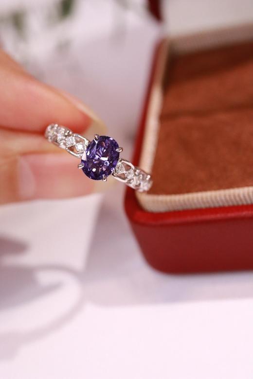1.07ct 蓝宝石戒指 商品图2