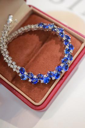 9.61ct 蓝宝石手链