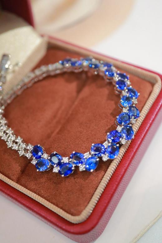 9.61ct 蓝宝石手链 商品图2