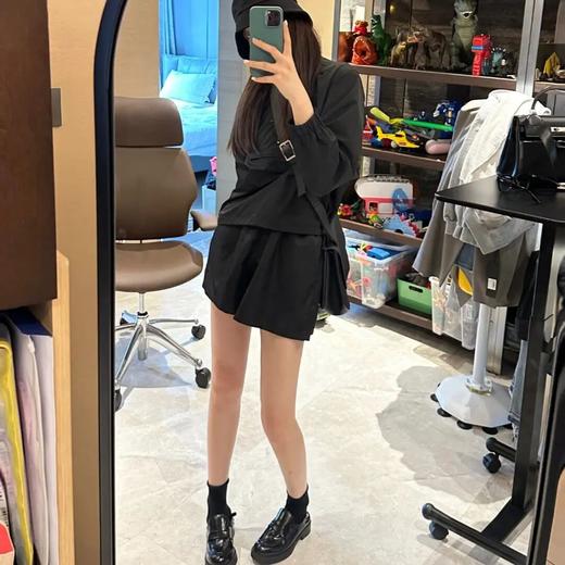 ROMI STUDIO【高定系列】 秋冬美式机能风套头连帽长袖 W3064 商品图1