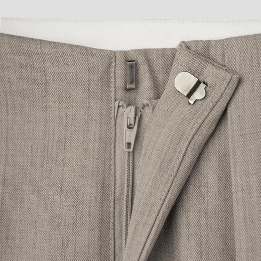 ROMI STUDIO“内外兼备” 进口羊毛高腰阔腿锥形萝卜贵妇裤23AWK083 商品图2