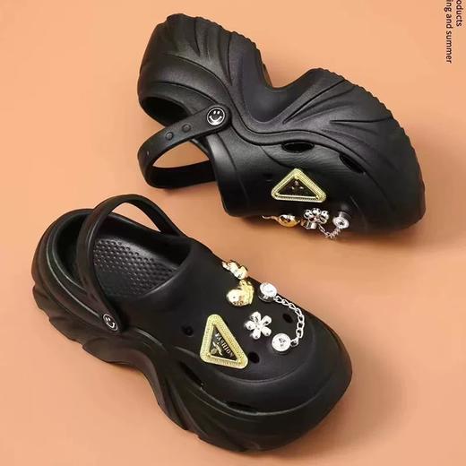 【特价19元】女士厚底洞洞鞋女防滑百搭包头凉拖鞋夏季花园鞋拖鞋夏36-39码【WG24255】 商品图2