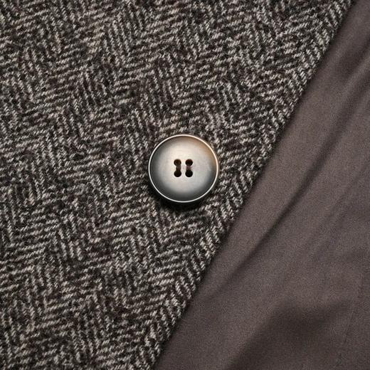 ROMI STUDIO"quiet luxury“腔调穿搭混纺人字纹大衣外套 23AWW739 商品图2