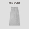 ROMI STUDIO“自由呼吸” 32s16针双股棉肤感透气抽绳半裙24SSM554 商品缩略图0