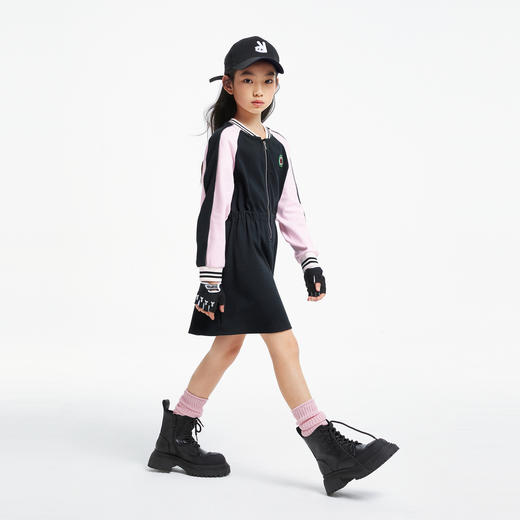 【5A级抗菌】女童轻运动风连衣裙新款安奈儿童装实体店同款AG433586 商品图5