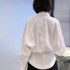 ROMI STUDIO【四季刚需】 极简纯色风白色廓版衬衣T3022 商品缩略图1