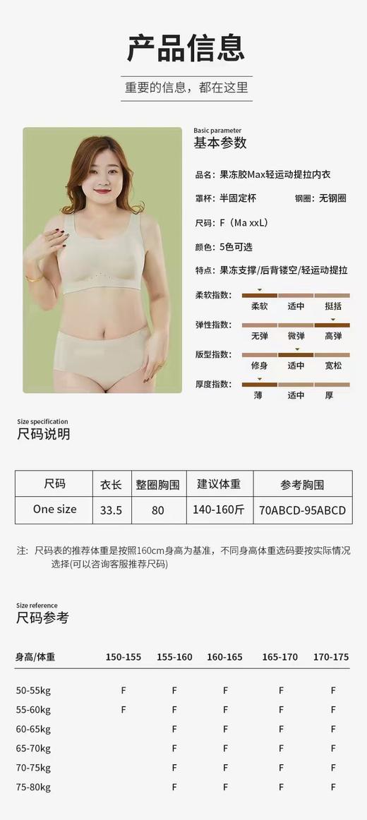 【预售】C-RB爱彼兰3D果冻乳胶内衣（均码90-140/2XL140-160） 商品图2