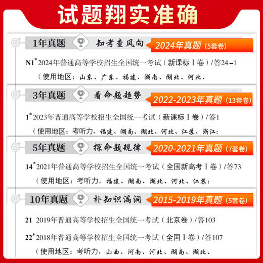 天利38套 2025新高考十年高考真题 英语 2015-2024年高考真题(教学考试研究院) 商品图3