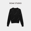 ROMI STUDIO“法式衣橱"16针单边冚毛织混纺透气圆领开衫 24SSM403 商品缩略图2