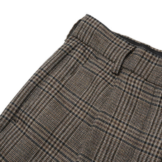 ROMI STUDIO“威尔士亲王裤”腔调穿搭高腰直筒灰格纹西裤 23AWK718 商品图1