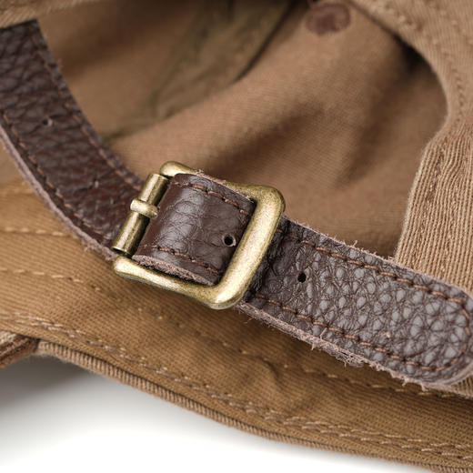 ROMI STUDIO“复古经典"100%棉水洗磨毛灯芯绒拼皮棒球帽 23AWS129 商品图2